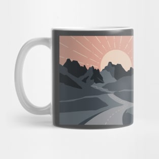 highway mountain Mug